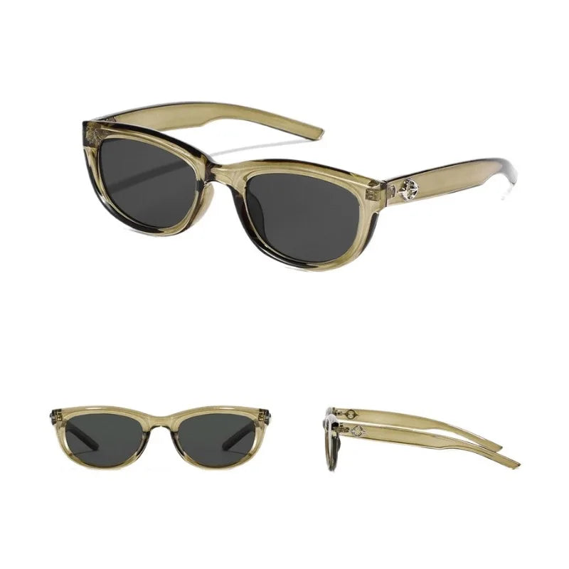 2PCS Y2K Fashion Korean Sweet Cool Spicy Girl Sunglasses For Women Men