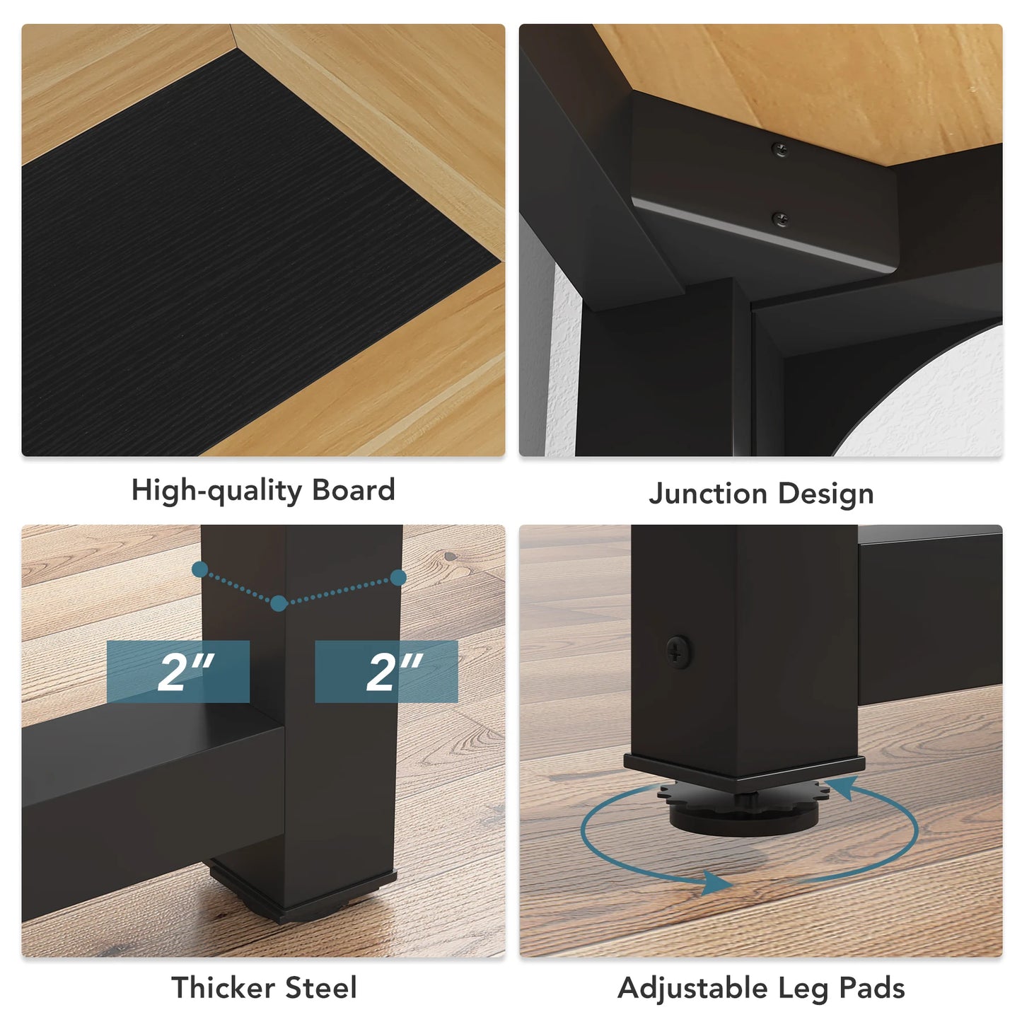 Tribesigns Modern Computer Desk 70.8" Large Executive Office Desk Study Writing