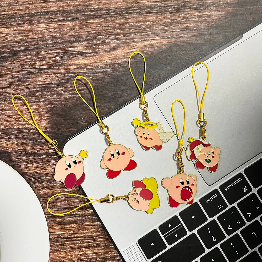6PCS Cute Keychains - Kawaii Pink Enamel Pendants for Car Keys, Backpacks, Handbags, Perfect Gift for  Lovers