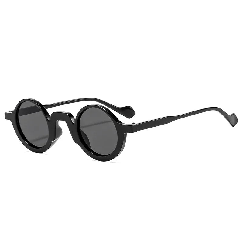 JNPCXI New Retro Small Round Punk Women Sunglasses Fashion Green Shades UV400 Trending Men Leopard Sun Glasses