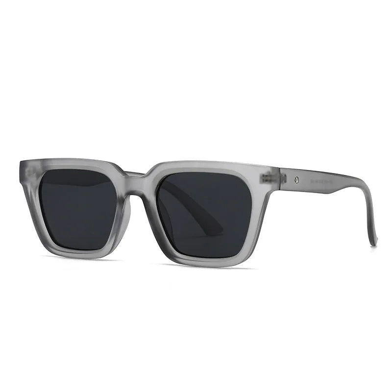 JNPCXI Fashion Square Sunglasses Women Shades UV400 Retro Tea Blue Men Trending Sun Glasses