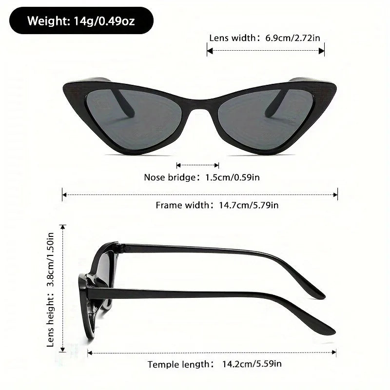 7pcs Women's Glasses Photo Decoration Glasses