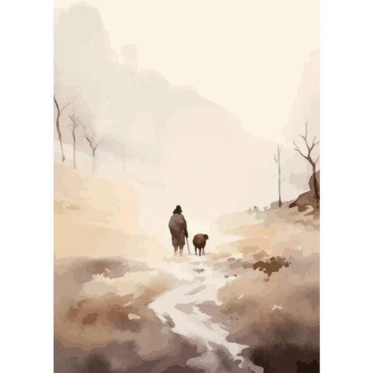 Jesus Lion Christian Hand of God Canvas Paint Religious Posters Wall Art 22