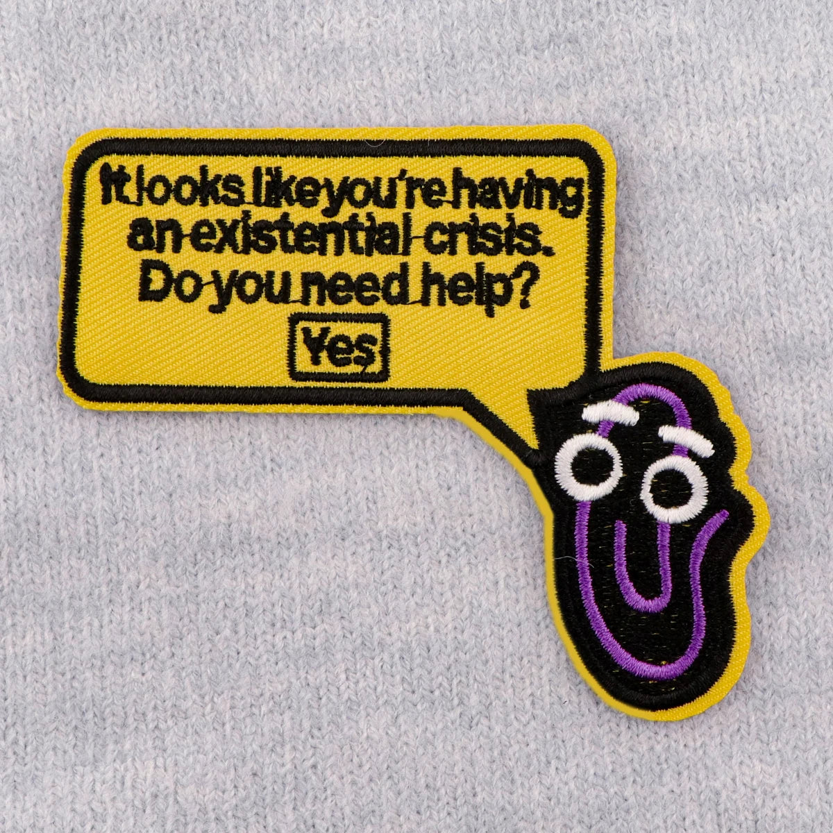 Do you need help? Embroidery Patch Iron On Patches for Clothing Thermoadhesive Patches Funny Patches On Clothes Badge DIY Sew