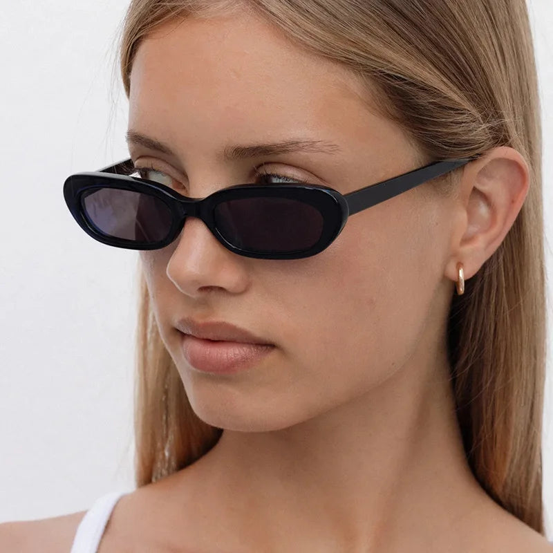 JNPCXI New Retro Small Rectangle Candy Color Sunglasses Women Fashion Trending Rivets Men Leopard Sun Glasses Shades UV400