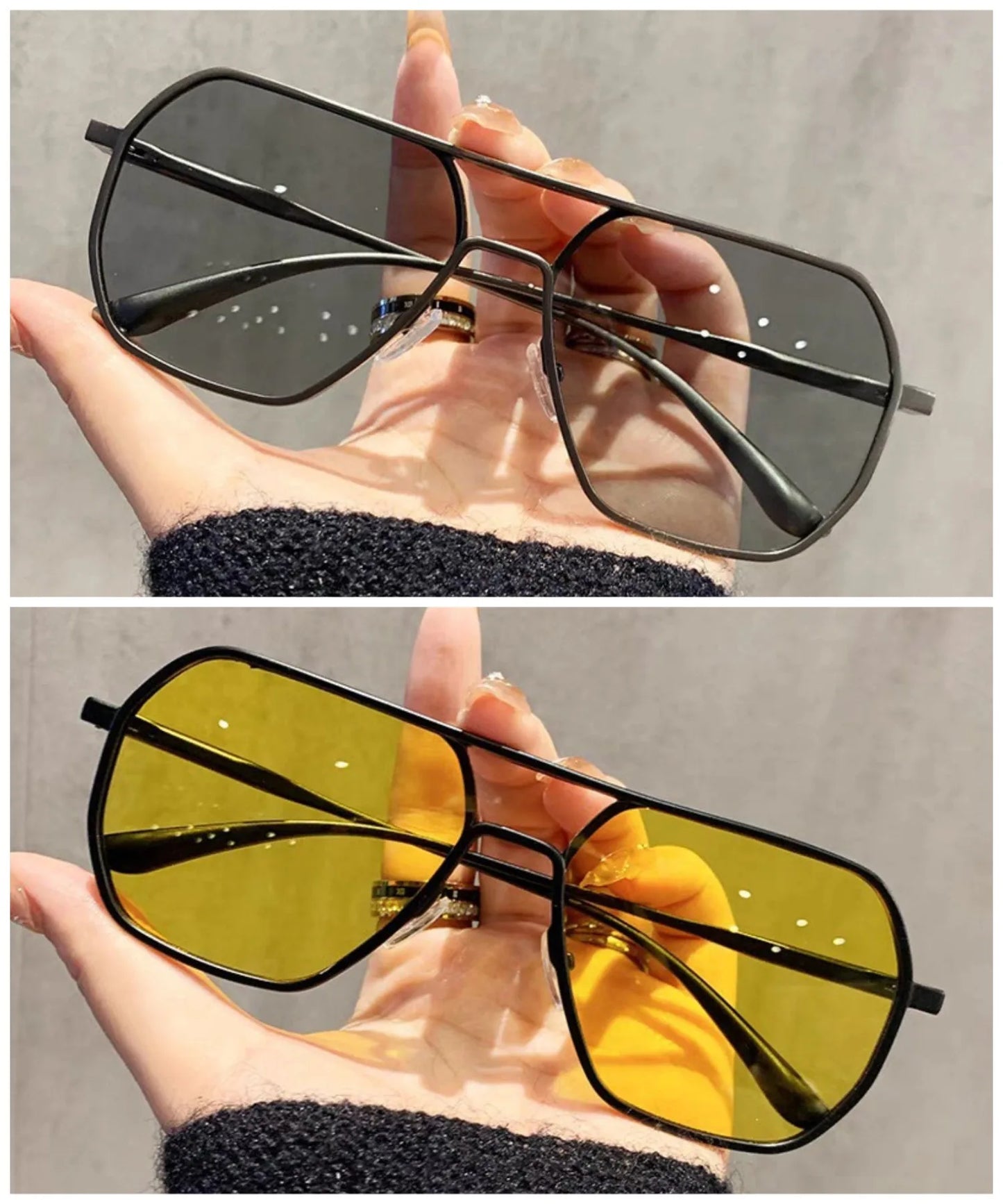 Polarized Sunglasses Men's Fishing Color-changing Sunglasses Day Night Dual-use Smart Photochromic