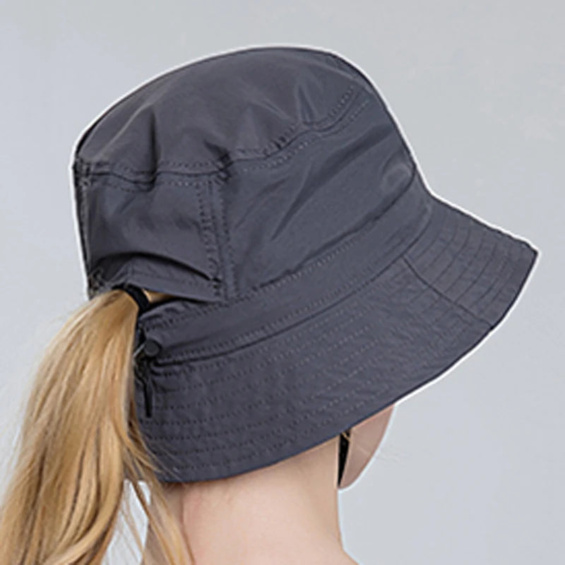 Xinbaoguan 100% 8121 Summer Sunshade Hat Outdoor Mountaineering Sunpot Hat Horse Tail Fisherman Hat Fishing Hat Female