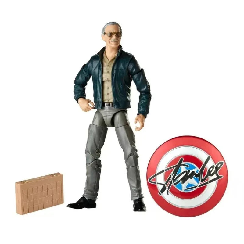 Original Hasbro Marvel Legends Series Stan Lee Cartoon Action Figure Toys Model Ornaments