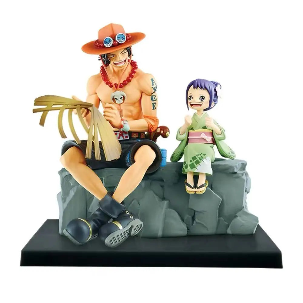 Bandai Original One Piece Ichiban Kuji Wano Country Ace Tama Luffy Zoro Kozuki Oden Hiyori Anime Figures Toys for Kids Gift