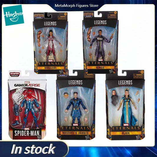 Original Hasbro Marvel Legends Series Eternals Ajak/ IKARIS/SPIDER-MAN/KINGO/MAKKARI Anime Figure Toy Collection Model