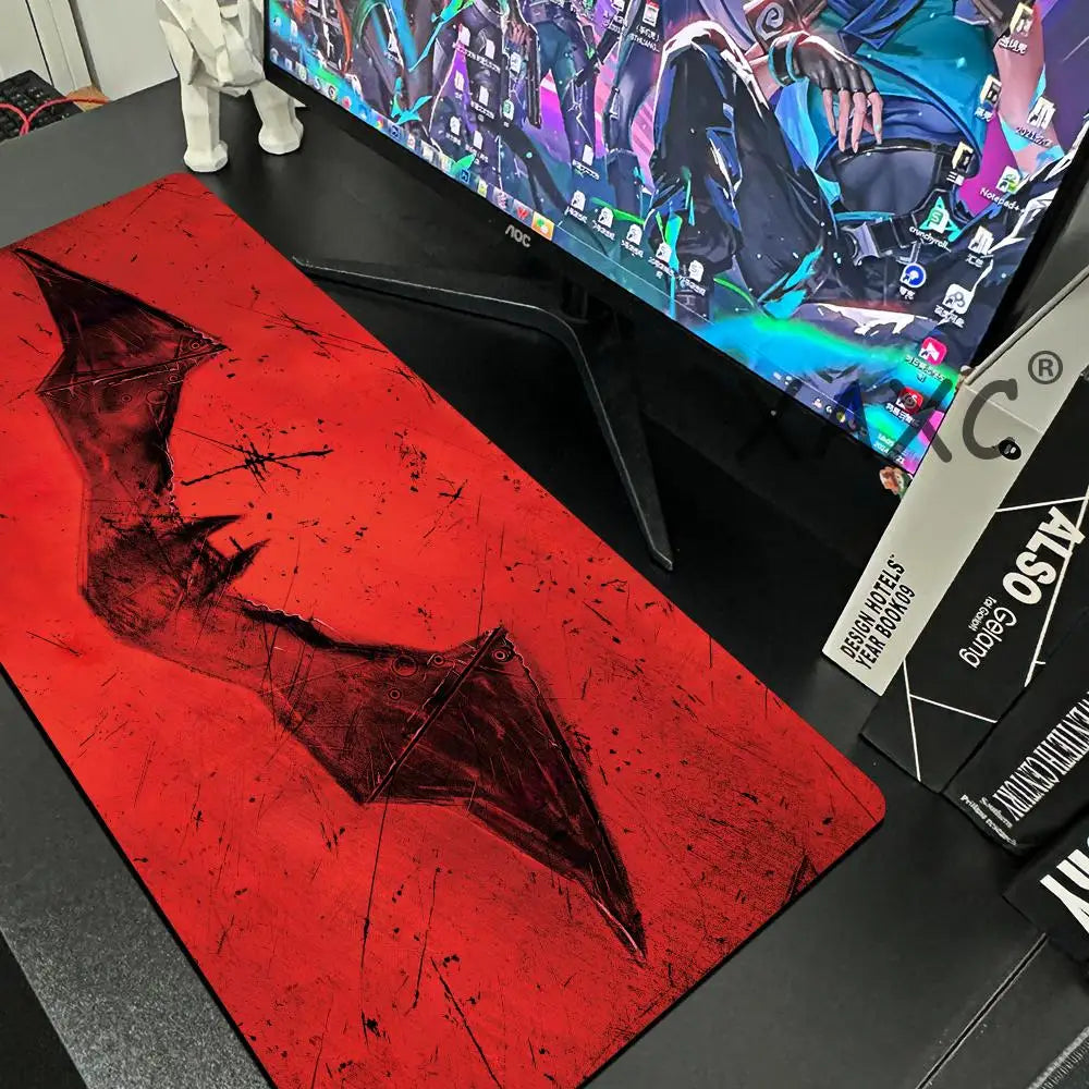 B-Batman MINISO Mouse Mat Desk Mat, Gaming Accessories Prime XXL Keyboard Pad 9