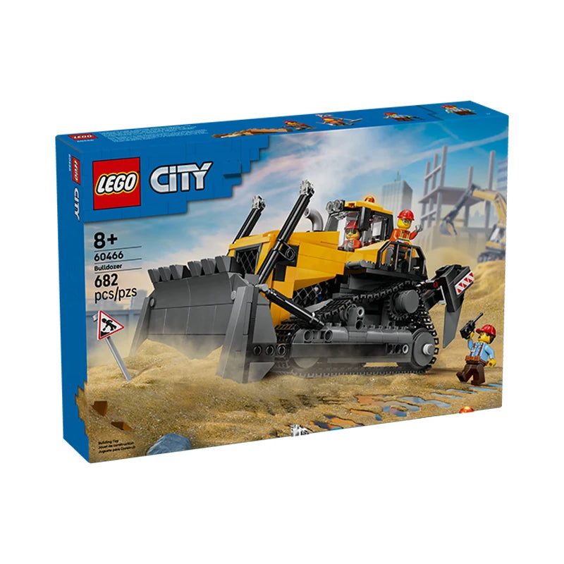 Lego CITY 60466 Yellow Bulldozer Children's Day Gift for Boys and Girls
