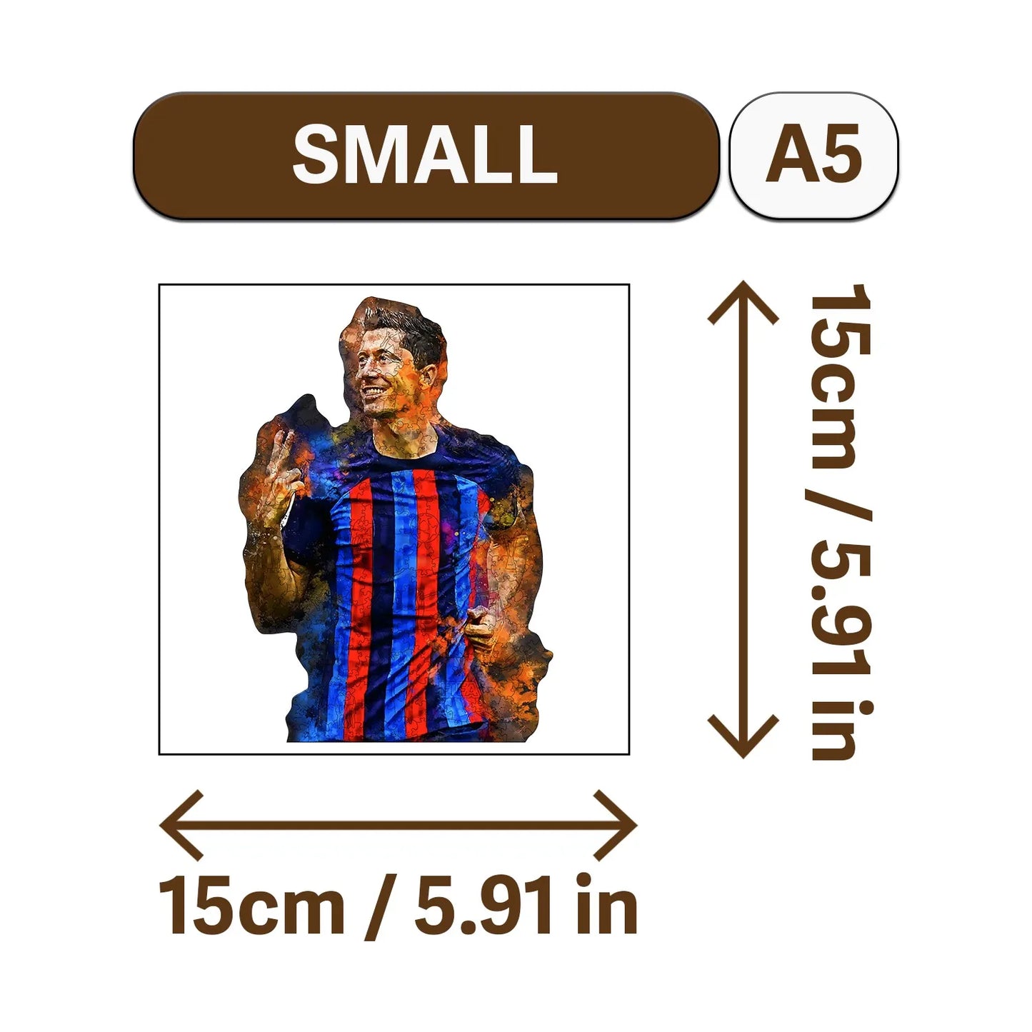 Football Genius Wooden Jigsaw Puzzle Wood Home Decor Painting Christmas and Halloween Gift Toy for Teen and Kid