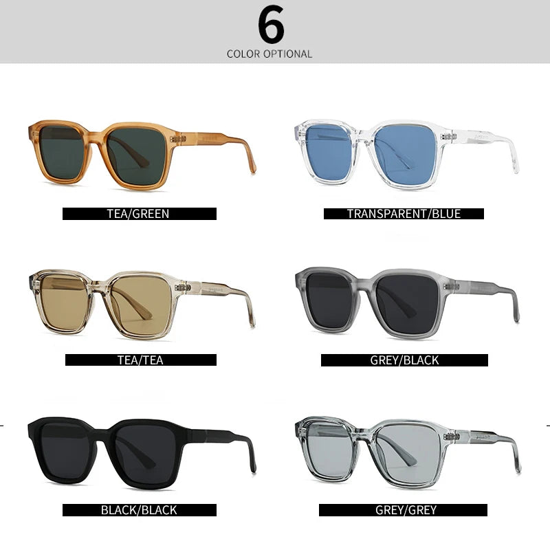 JNPCXI New Ins Popular Fashion Square Sunglasses Women Retro Gray Trending Men Shades UV400 Sun Glasses