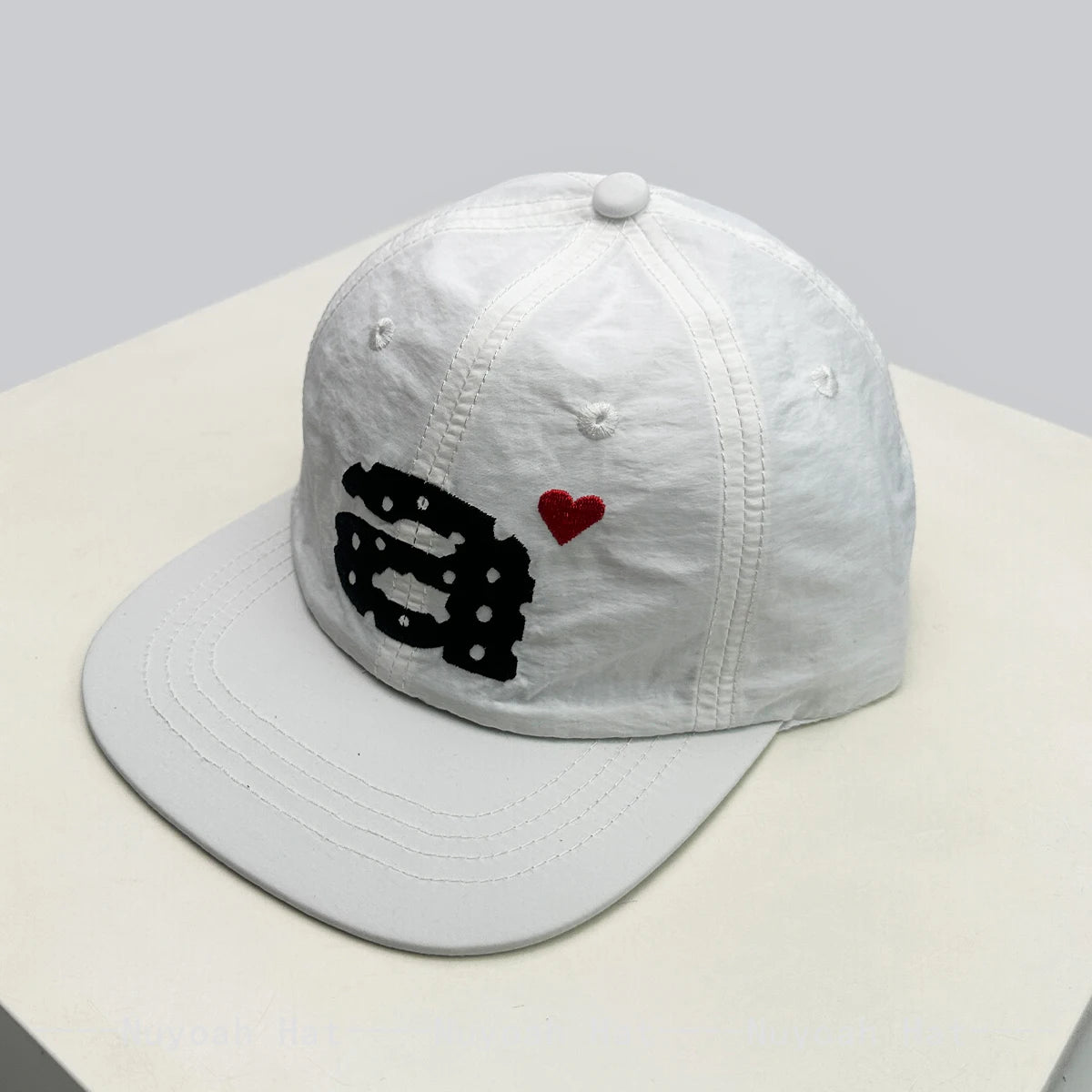 New Men Women Korean Embroidered a Letter Love Baseball Hats Sunshade Flat Eave Personal Quick-dry Peaked Caps Versatile Casual