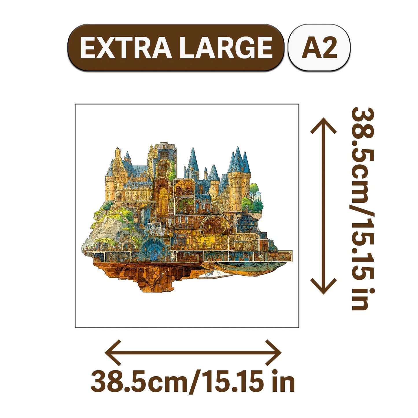 Science Fiction City Wooden Jigsaw Puzzle Wood Home Decor Painting Christmas and Halloween Gift Toy for Teen and Kid