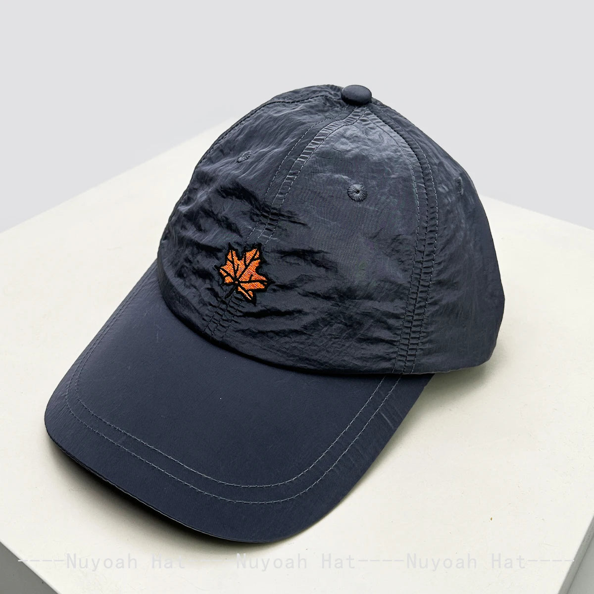 New Unisex Quick Drying Korean Embroidered Maple Leaf Baseball Hats Sunshade Simple Breathable Peaked Caps Versatile Fashion ins