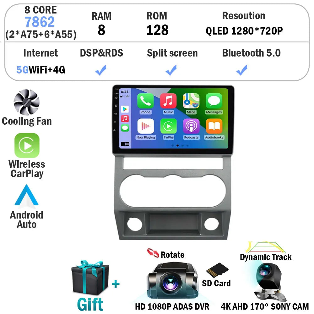 Android 15 Car Radio Multimedia Video Player For GAZ Gazelle Next 2016+ 2 Din Navigation GPS Carplay Autoradio Stereo WIFI 4G BT