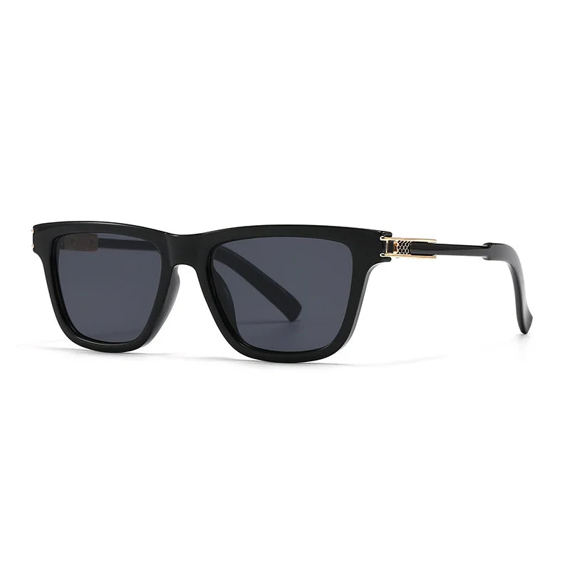 JNPCXI New Square Men Luxury Sunglasses Fashion Gray Gradient Women Shades UV400 Clear Lens Frame