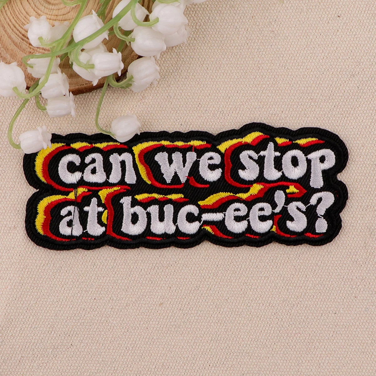 can we stop Patches for Clothing Funny Quotes Embroidered Patches on Clothes Stickers DIY Ironing Appliques Jacket Jeans Stripes