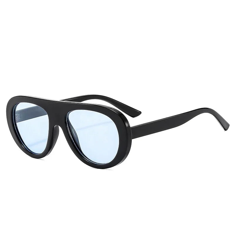 JNPCXI Vintage Pilot Women Sunglasses Fashion Black Orange Shades UV400 Men Trending Punk Sun Glasses