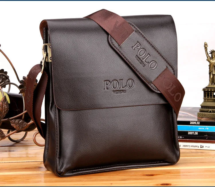 The Leisure Business Single Shoulder Bag Polo Vertical  Man Trend Inclined Shoulder Bag Сумка Мужская На Плечо Crossbody Bag