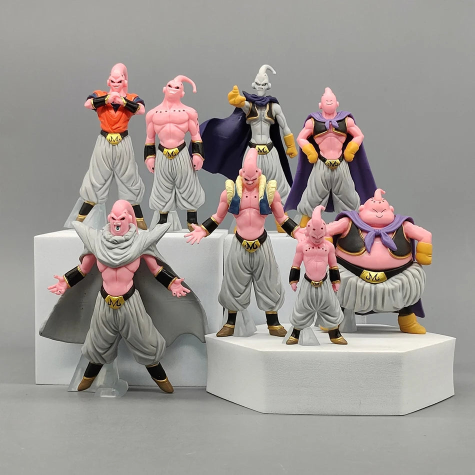 Hot 8pcs/Set Dragon Ball Z Anime Figure Majin Buu Fat Buu PVC Action Figures