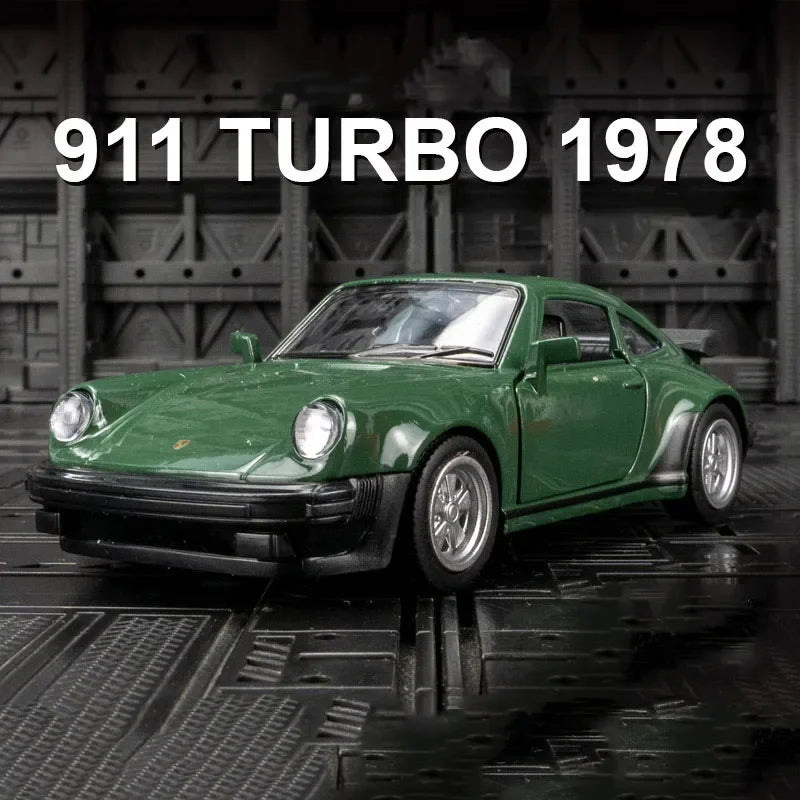 1/36 Porsche 911 1978 Alloy Car Model Toy Simulation Metal Diecast with Pull Back Decoration Mini Car Children Gifts Collection