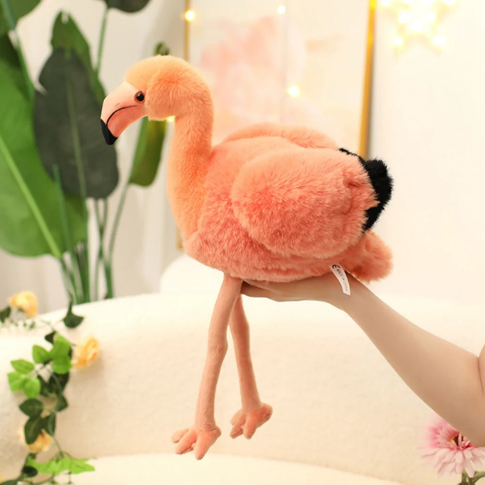 45cm Adorable Flamingo Plush Toy Soft Plush Stuffed Animal Flamingo Pillow Room Decoration Birthday Gift