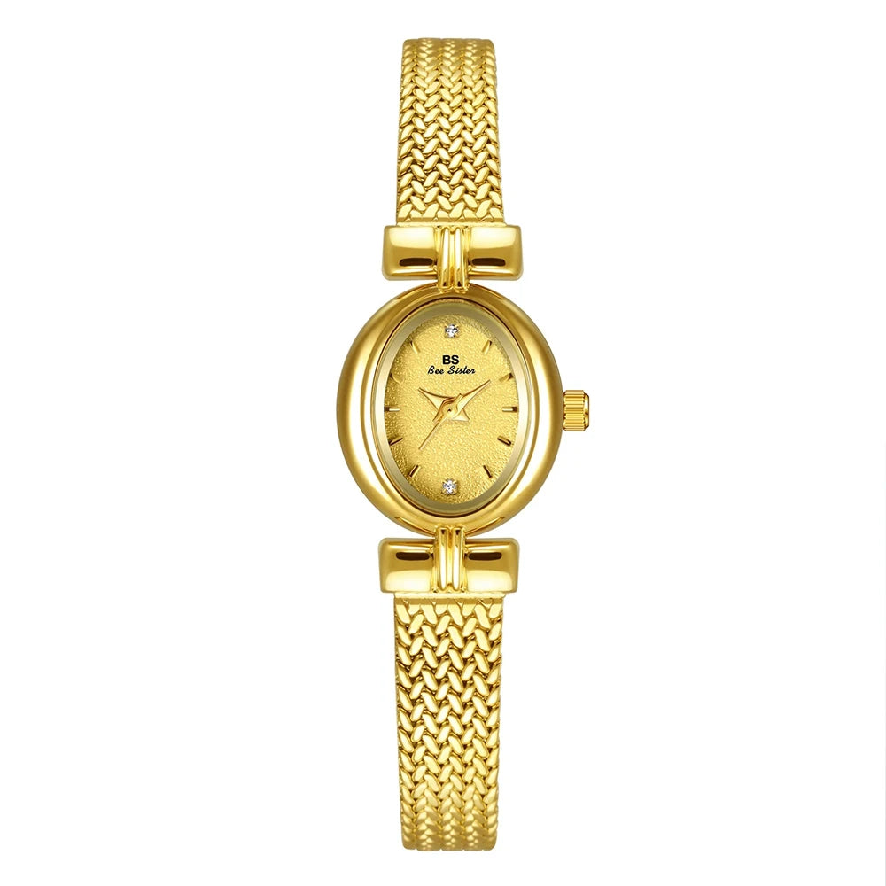 Bee Sister Luxury Woman Watch Casual Temperament Women's Watches Gifts Quartz Alloy Women Wristwatches