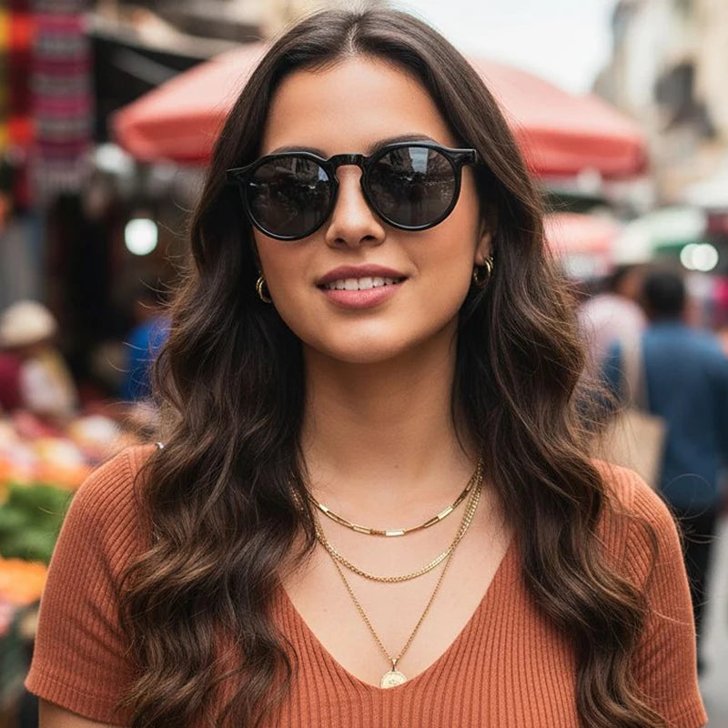 JNPCXI New Retro Oval Punk Men Sunglasses Fashion Candy Color Shades UV400 Women Trending Sun Glasses