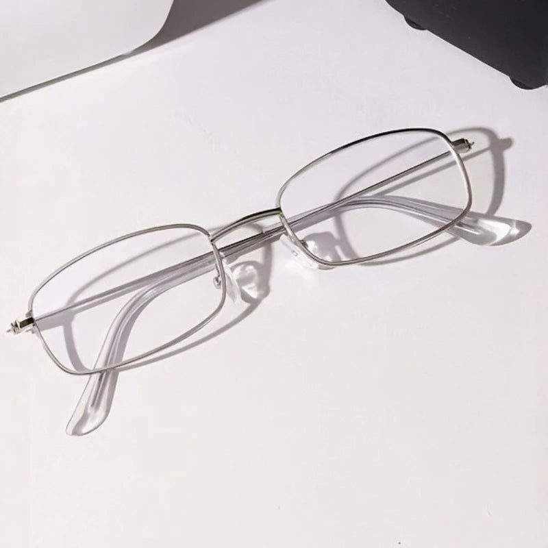 2PCS New Retro Square Small Frame Glasses Frame for Women's Anti Blue Light Glasses New Fashion Y2K Style Eyeglasses Frame