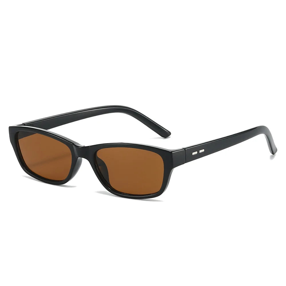 JNPCXI Retro Rectangle Sunglasses Women UV400 Protection Eyewear for Female Male Fashion Punk Sun Glasses Shades