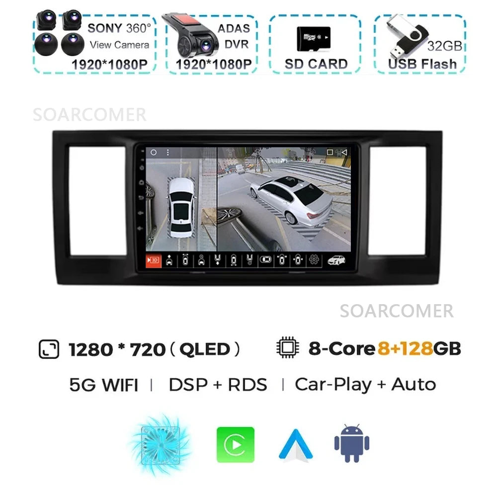 For VW Volkswagen Caravelle 6 T6 2015-2020 GPS DVD DSP Car Radio Multimedia Video Player Android 15 Auto Carplay Navigation