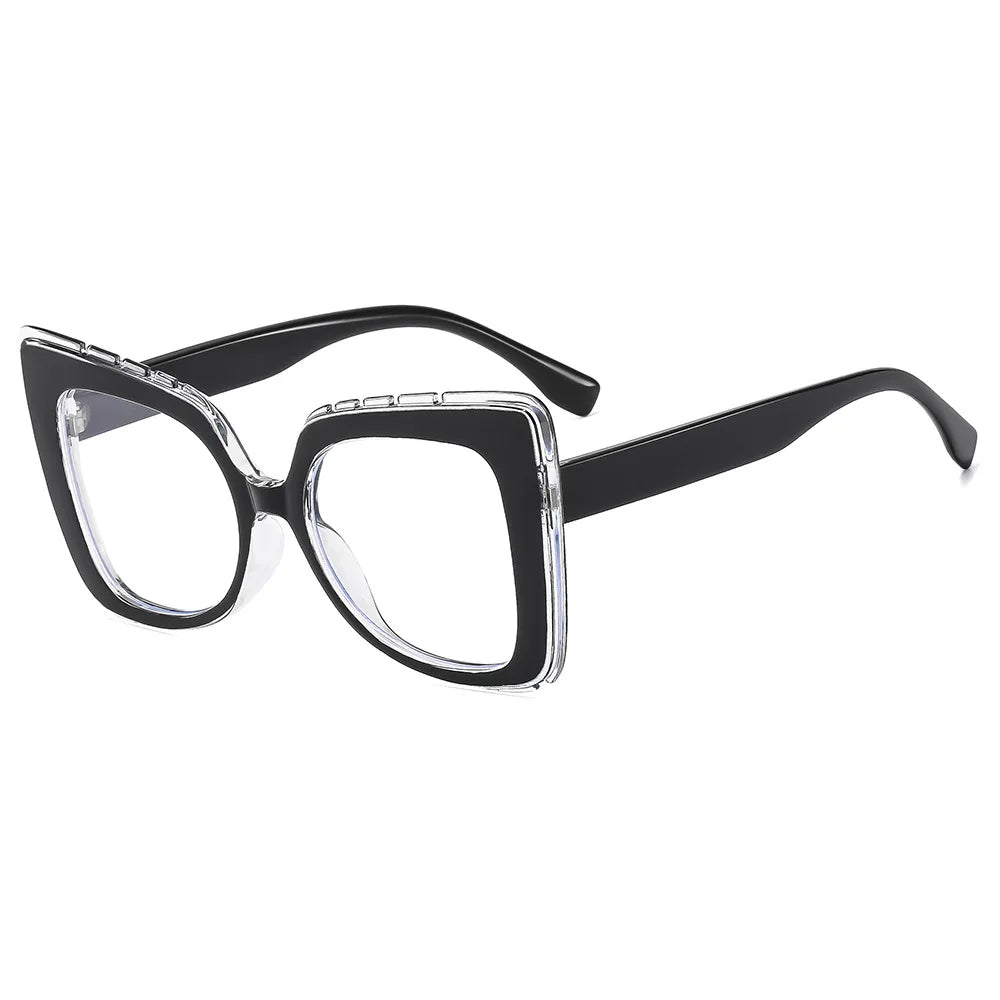 JNPCXI New Square Anti Blue Light Glasses Frame Women Men Eyewear Optical Computer Eyeglasses Frames Fake Eyeglass Eyewear