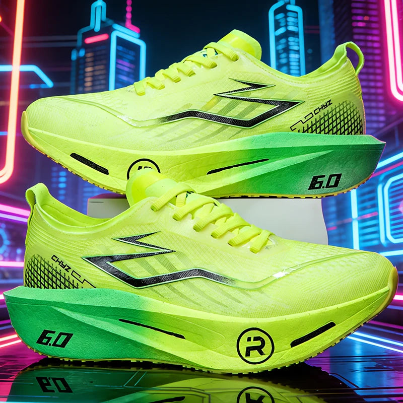 Men Sports Running Shoes Marathon Carbon Board Breathable Lightweight Women Comfortable Stable Athletic Casual Sneakers Outdoor