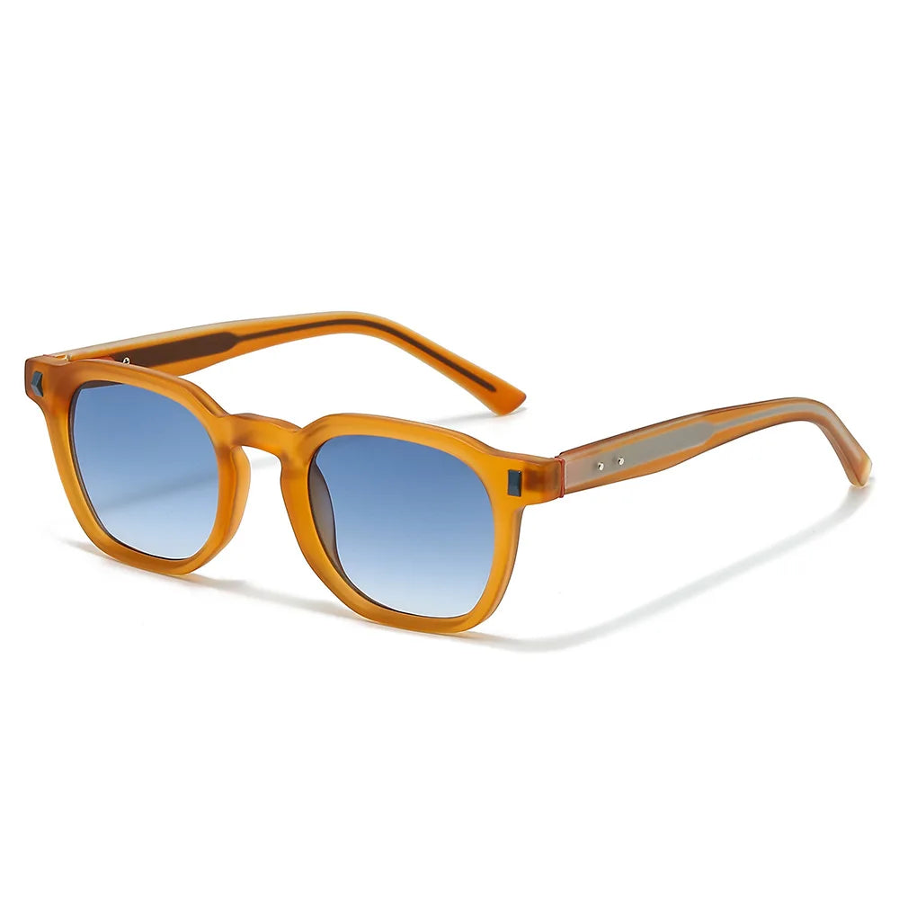 JNPCXI New Fashion Sunglasses Men Vintage Square Gradient Sun Glasses Outdoor Sports Party Vacation Travel Driving Eyeglasses
