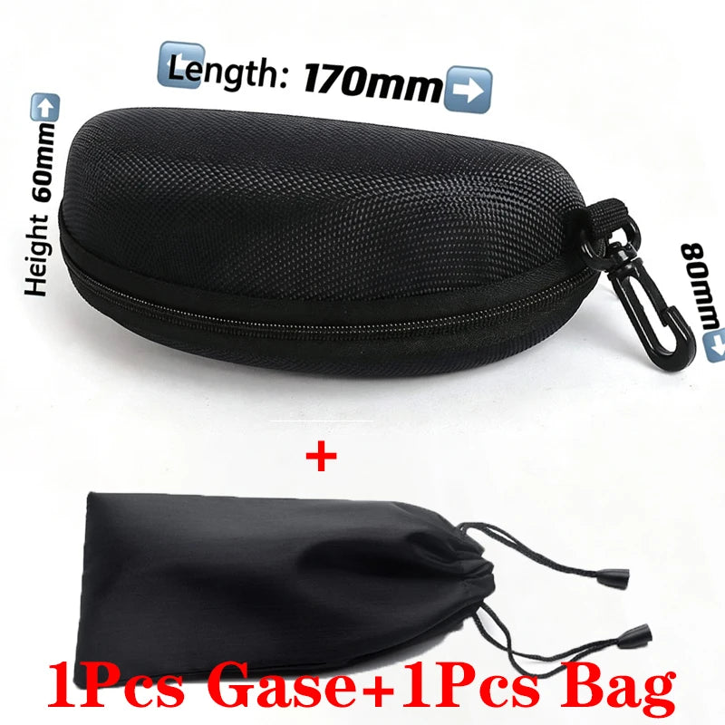 JNPCXI Portable Zipper Sunglasses Protector Box Eye Glasses Case Box Travel Pack Glasses Case Accessories with Hook