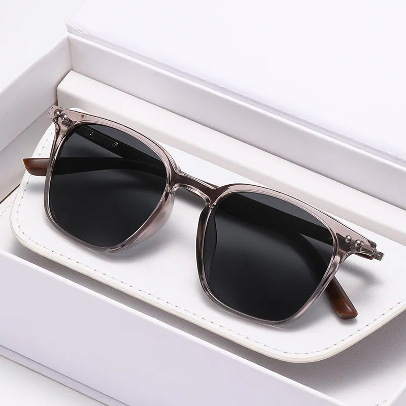 High Aesthetic Sunglasses Internet Famous Same Style UV Resistant Sunglasses Fashionable and Trendy Square Outdoor Sunglasses