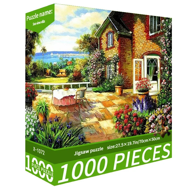 70*50CM 1000 Piece Puzzle for Adults Challenging Decompression Creative Home Decoration Gift All Special Occasions