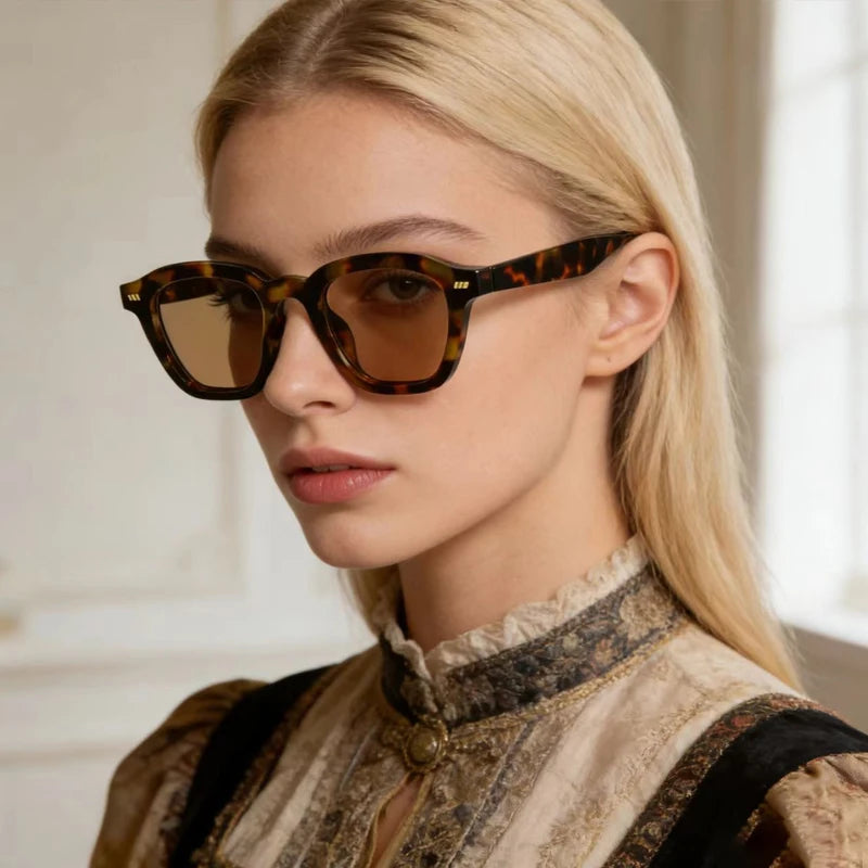 JNPCXI New Retro Square Women Sunglasses Fashion Quality Blue Candy Color Trending Men Sun Glasses Shades UV400