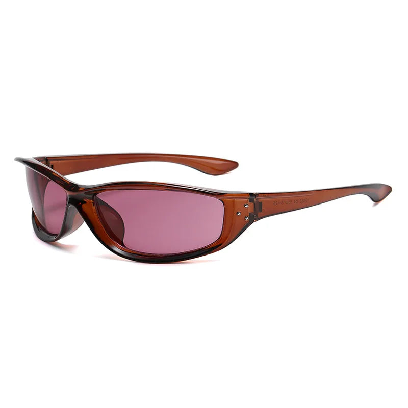 JNPCXI New Retro Y2K Candy Color Cat Eye Sunglasses Women Fashion Rivets Outdoor Sports Punk Men Trending Sun Glasses