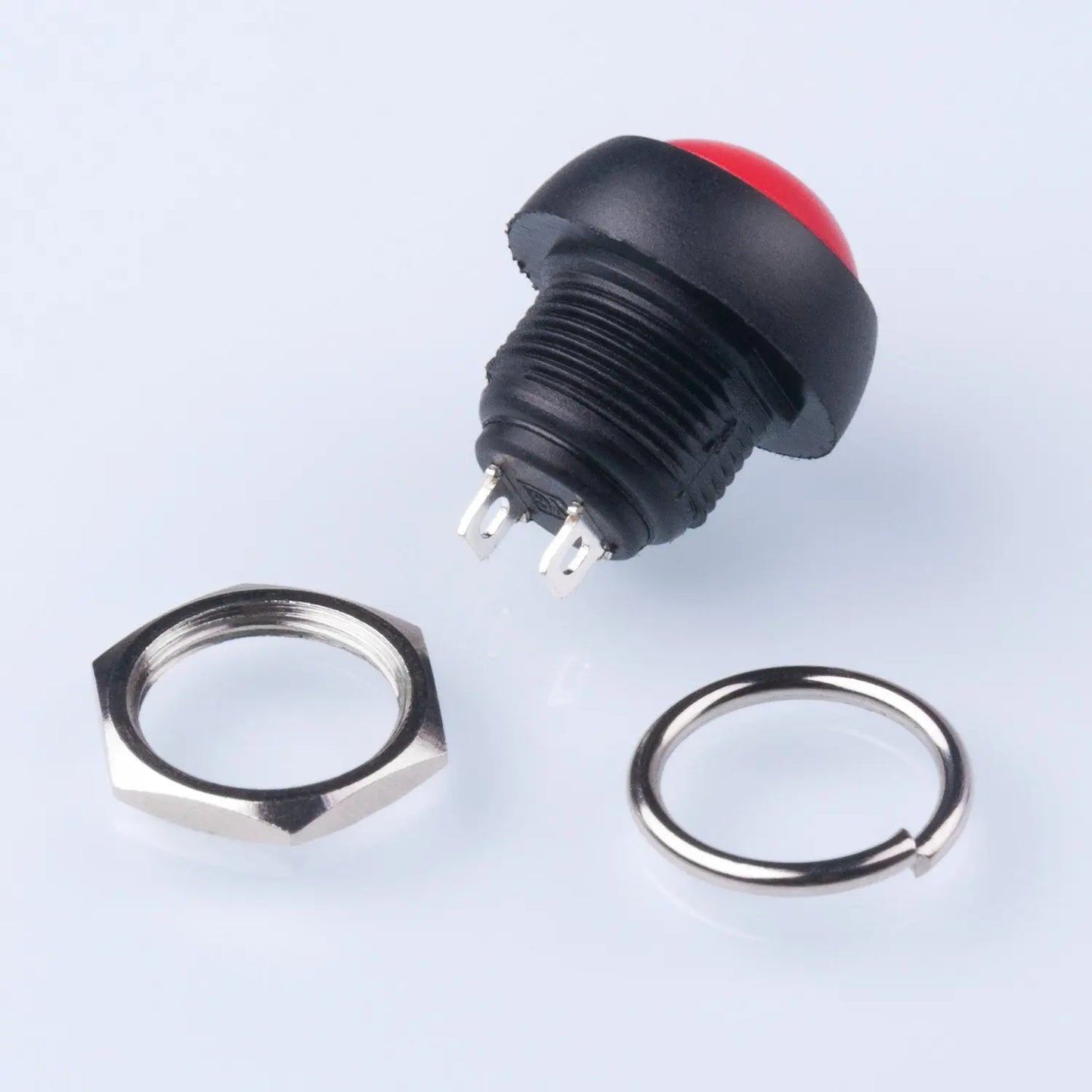 15PCS Waterproof Momentary Push Button Switch 12MM Normal Open(NO) Mini Micro Switch ON-Off 125V 3A Red Black 5 colors