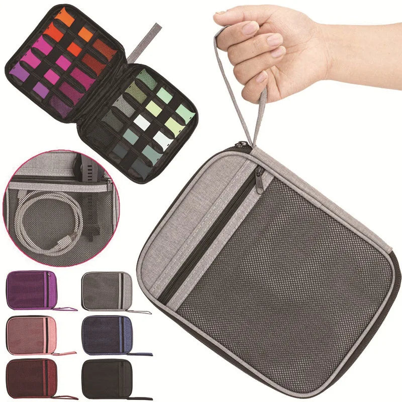 11girds Multifunctional Polyester Watch Organizer Case Portable Travel Storage Bag for Watch Strap Band Holder Pouch
