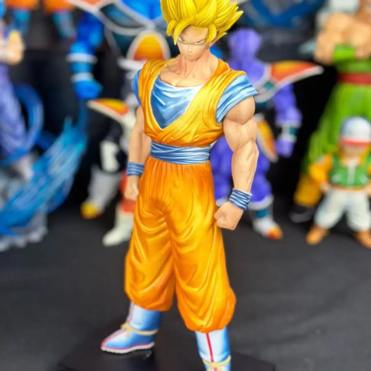 YS Statue 33cm/12.99inch Dragon Ball Z Ssj3 Son Goku Figure Ssj2 Goku Action Figure Pvc Statue Collection Model Toys Gifts