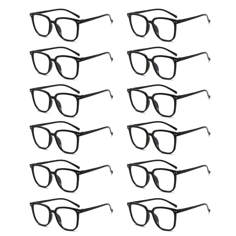 12pcs Lightweight and Fashionable Decorative Lenses Are Used for Parties, Events, and Daily Wear.