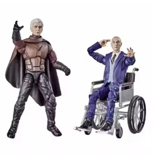 Original Hasbro Marvel Legends Series Magneto & Professor X Anime Figure Toy Collection Gift