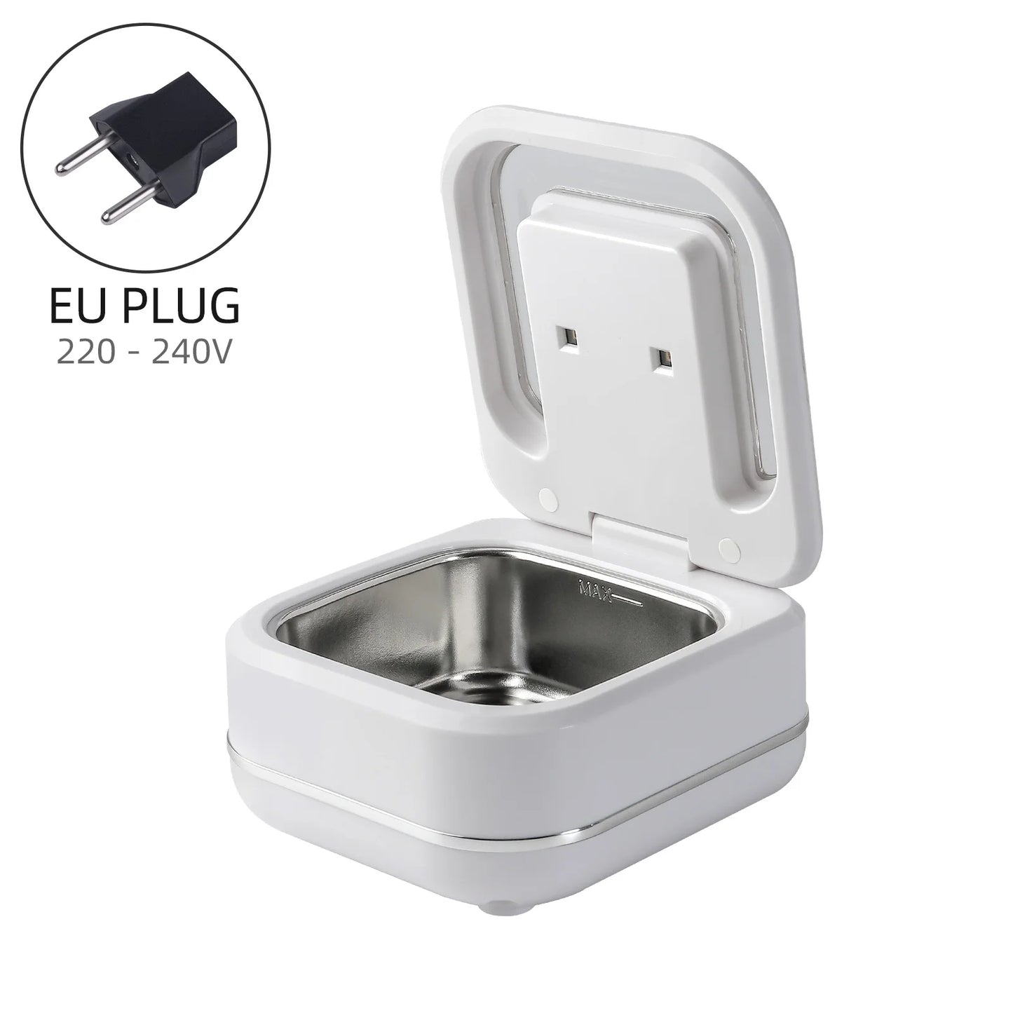 180ml Ultrasonic Cleaner UV Sterilization Ultrasound Dental Assistant Denture Washing Machine For False Teeth Aligner Retainer