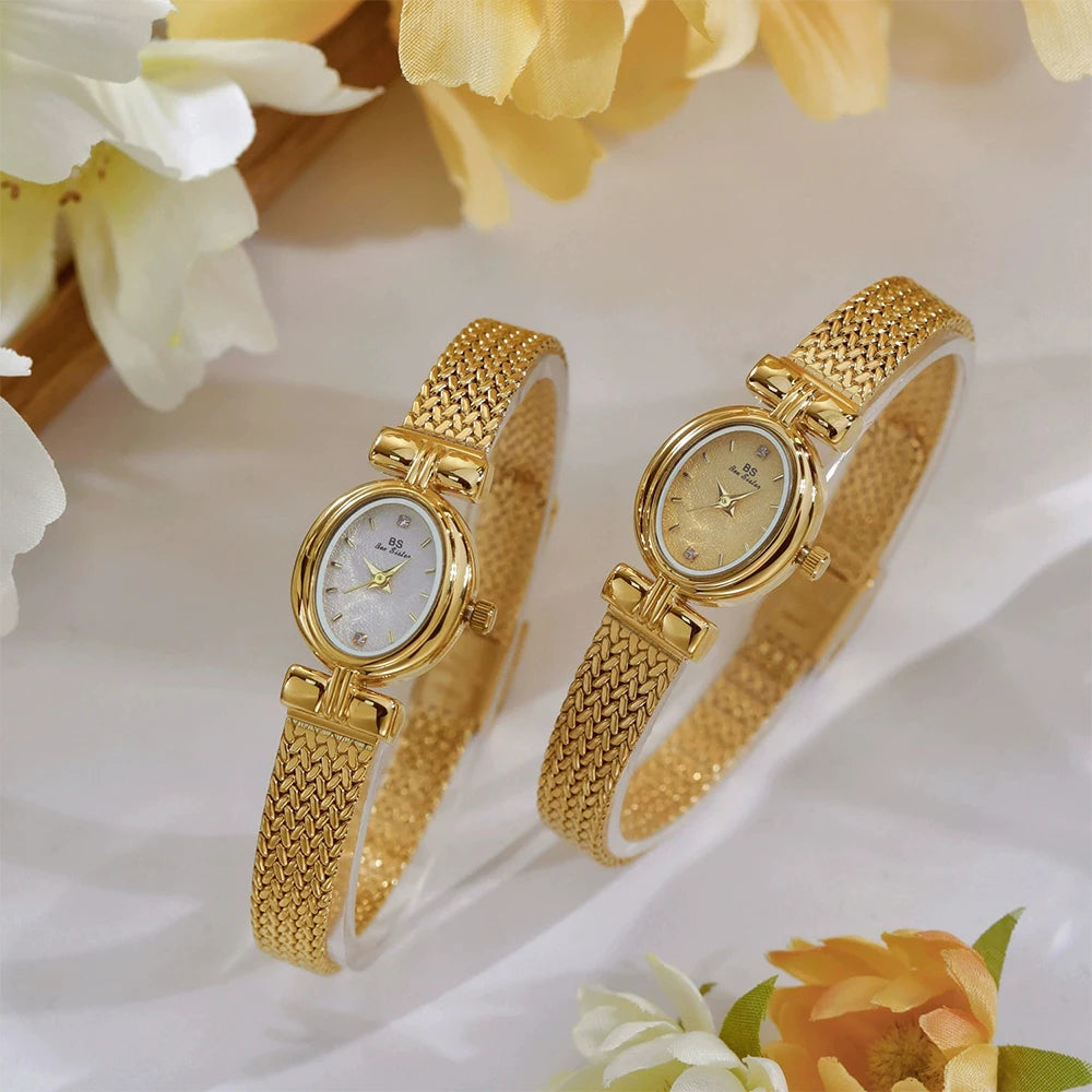 Bee Sister Luxury Woman Watch Casual Temperament Women's Watches Gifts Quartz Alloy Women Wristwatches