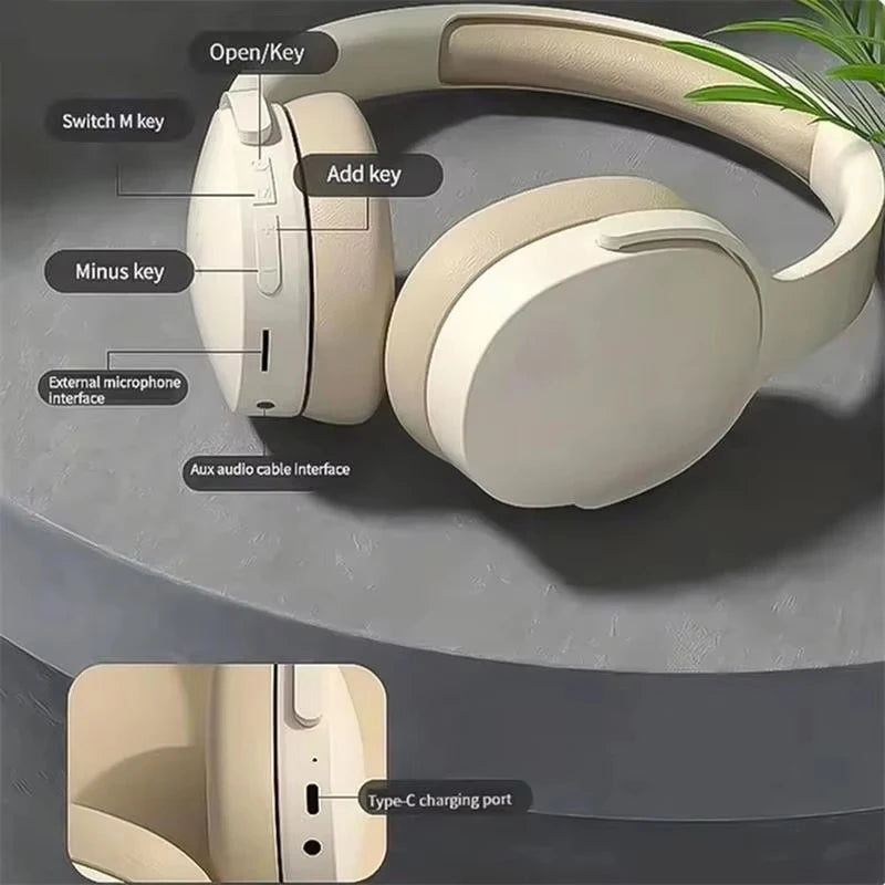 Wireless Bluetooth 5.3 Headphones P2961 Original Earphone For Samsung Iphone Stereo Hifi Headset Game Earbuds With Microphone